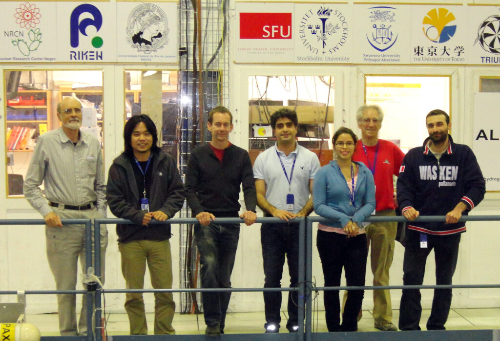 Walter Hardy and ALPHA colleagues at CERN